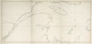 A Szent Lőrinc-öböl és a Szent Lőrinc-folyó térképe, 1778 körül (nyomtatás)