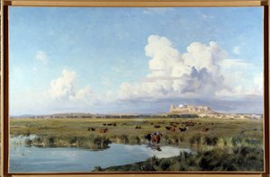 Camargue-i táj (olaj, vászon) alkotó: Joseph Garibaldi