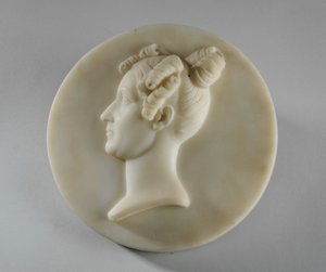 Medallion Margaret Gott asszony portréja alkotó: Joseph Gott