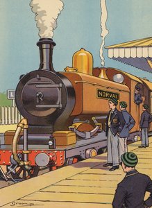 "Mennyire csodáltak a fiúk!" (színes litográfia) alkotó: Joseph Greenup