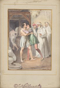 Keresztény foglyok szabadon bocsátása a trinitárius rend képviselői által alkotó: Joseph Hasslwander