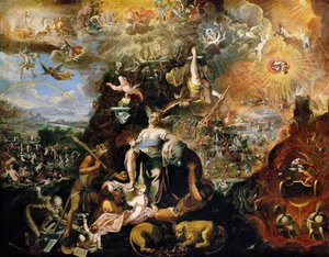 Barokk: allegória (Apokalipszis) Heintz, ifjabb József (kb. 1600-1674 után)