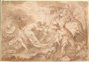 Különféle istenek és istennők: Ceres, Vénusz, Mars és Merkúr alkotó: Joseph Heintz d.Æ.