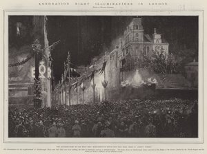 Coronation Night Illuminations Londonban