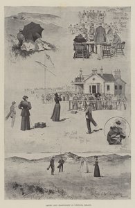 Női golfbajnokság az írországi Portrushban alkotó: Joseph Holland Tringham