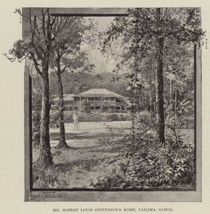 Robert Louis Stevenson otthona, Vailima, Szamoa alkotó: Joseph Holland Tringham