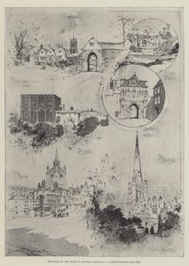 A norwichi katedrális kórusának újranyitása, a városon át alkotó: Joseph Holland Tringham