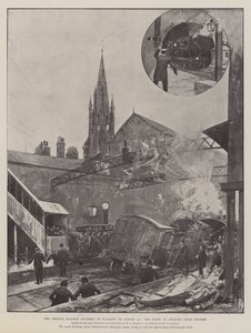 Súlyos vasúti baleset Glasgow-ban augusztus 30-án, a Charing Cross pályaudvar helyszíne