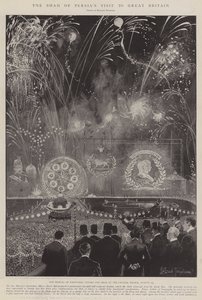 A perzsa sah látogatása Nagy-Britanniában alkotó: Joseph Holland Tringham