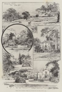White Lodge, Richmond, ahol jövendő királyunk született, 1894. június 23. (metszet)