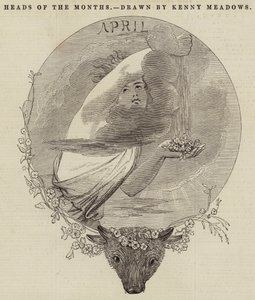 A hónapok fejei alkotó: Joseph Kenny Meadows