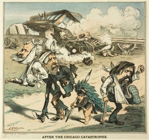 A chicagói katasztrófa után, a Pucktól alkotó: Joseph Keppler