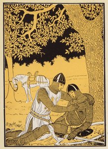 Guillaume és unokaöccse, Vivien (színes litográfia)