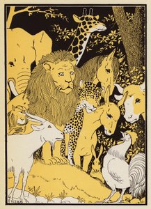 Le Proces de Renart (színes litográfia)