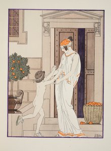 A csecsemőkor öröme, illusztráció a "Hippokratész művei"-ből, 1934 alkotó: Joseph Kuhn Regnier