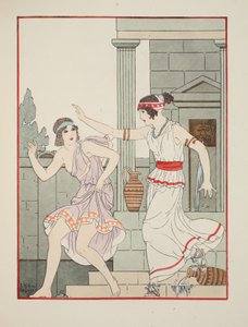 Lapos kézzel ütve, illusztráció a "Hippokratész művei"-ből, 1934. alkotó: Joseph Kuhn Regnier
