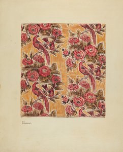 Sárga mázas Chintz, c. 1939.