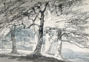 Norbury Park, Surrey (ceruza és akvarell, papír) alkotó: Joseph Mallord William (attr.to) Turner