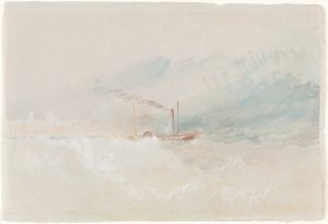 Postahajó Dover előtt alkotó: Joseph Mallord William Turner