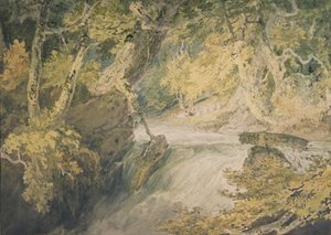 Folyó pattanásban, 1796 körül (akvarell papíron) alkotó: Joseph Mallord William Turner