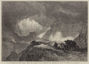 Hóvihar a Mont Cenis-en alkotó: Joseph Mallord William Turner