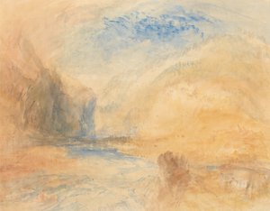 Svájci hágó, valószínűleg a Szent Gotthárd-hágó Faido közelében alkotó: Joseph Mallord William Turner