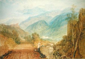 Bonneville, 1803 körül (akvarell, papír) alkotó: Joseph Mallord William Turner