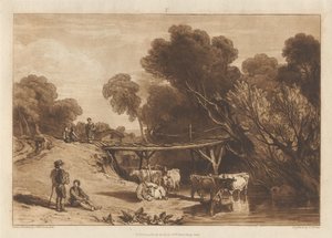 Híd és tehenek alkotó: Joseph Mallord William Turner