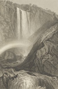 Terni kaszkádja, 1820 körül alkotó: Joseph Mallord William Turner