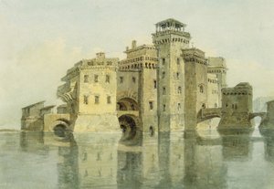 Kastély, dátum ismeretlen (akvarell és ceruza, papír) alkotó: Joseph Mallord William Turner