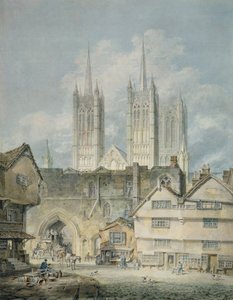 Katedrális templom Lincolnban, 1795 alkotó: Joseph Mallord William Turner