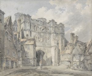 Christ Church Gate, Canterbury, 1793-94 (wc papíron) alkotó: Joseph Mallord William Turner