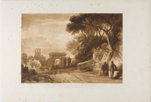 Krisztus és a szamáriai asszony, 71. lemez a Liber Studiorumtól alkotó: Joseph Mallord William Turner