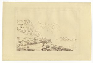 Yorkshire tengerpartja (rézkarc) alkotó: Joseph Mallord William Turner