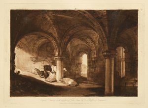 A Kirkstall-apátság kriptája alkotó: Joseph Mallord William Turner