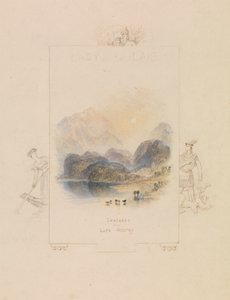 Illusztráció tervezése Walter Scott "A tó hölgye" című művéhez, Loch Achray alkotó: Joseph Mallord William Turner