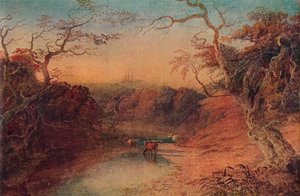 Távoli kilátás a Lichfield-katedrálisra, 1909 alkotó: Joseph Mallord William Turner