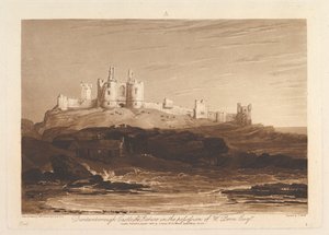 Dunstanborough Castle Liber Studiorum, III. rész, 14. tábla, 1808. június 10. alkotó: Joseph Mallord William Turner