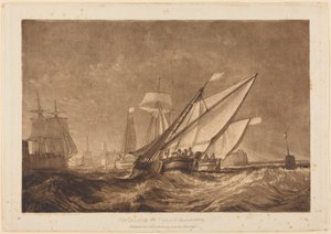 Belépés Calais kikötőjébe alkotó: Joseph Mallord William Turner