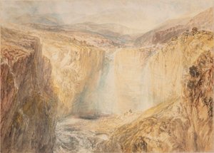 A Tees folyó vízesései, Yorkshire alkotó: Joseph Mallord William Turner