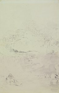 Falls of the Clyde, 1801 körül (ceruza papíron) alkotó: Joseph Mallord William Turner