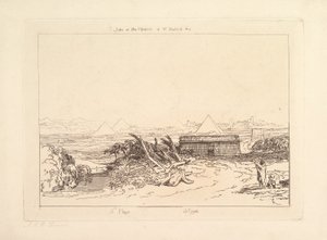 Ötödik egyiptomi pestis Liber Studiorum, III. rész, 16. lemez, 1808. alkotó: Joseph Mallord William Turner