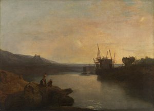Harlech kastély, Tygwyn Ferryről, Nyári esti alkony [1799, Royal Academy of Arts, London, kiállítási katalógus] alkotó: Joseph Mallord William Turner