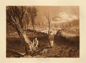 Sövények és árkok alkotó: Joseph Mallord William Turner