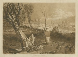 Fedezet és árokvágás, 1860 körül alkotó: Joseph Mallord William Turner