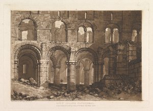 Szent-szigeti székesegyház Liber Studiorum, III. rész, 11. tábla, 1808. február 20. alkotó: Joseph Mallord William Turner