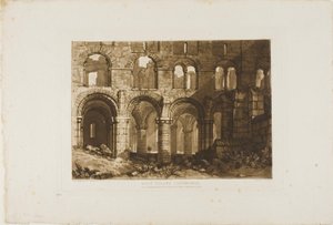 Holy Island Cathedral, 11. lemez a Liber Studiorumtól alkotó: Joseph Mallord William Turner