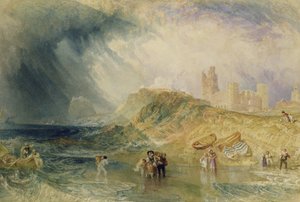 Holy Island, Northumberland, 1820 körül alkotó: Joseph Mallord William Turner
