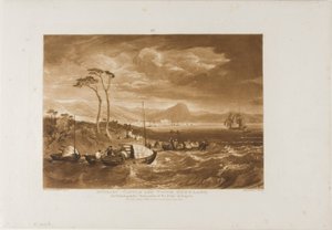 Inveraray vára és városa, 65. tábla a Liber Studiorumtól alkotó: Joseph Mallord William Turner