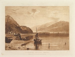 Inverary móló, Loch Fyne, reggel (Liber Studiorum, VII. rész, 35. tábla) alkotó: Joseph Mallord William Turner